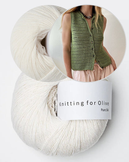Gilet n° 10 | gilet aéré en mérinos et pure soie de Knitting for Olive