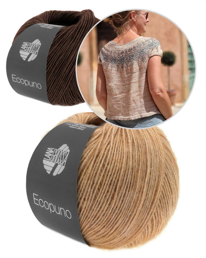 Elenor Mortensen Vicia Tee mit Ecopuno von Lana Grossa 9