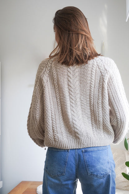 Wochenmarkt Pullover | fortryllende fletmønster i Alpaka Ull fra Sandnes Garn  