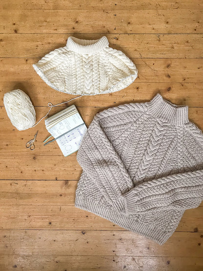 Wochenmarkt Pullover | fortryllende fletmønster i Alpaka Ull fra Sandnes Garn  