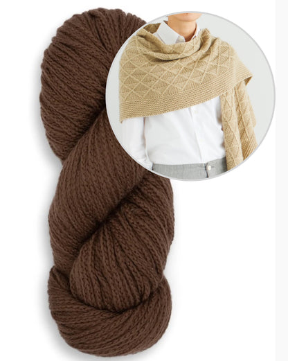 Scialle Void | morbido motivo a diamanti in Far di Woolfolk