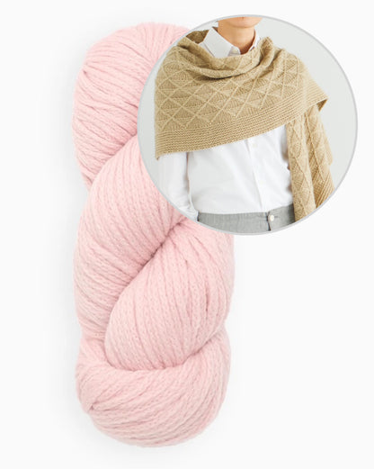 Scialle Void | morbido motivo a diamanti in Far di Woolfolk