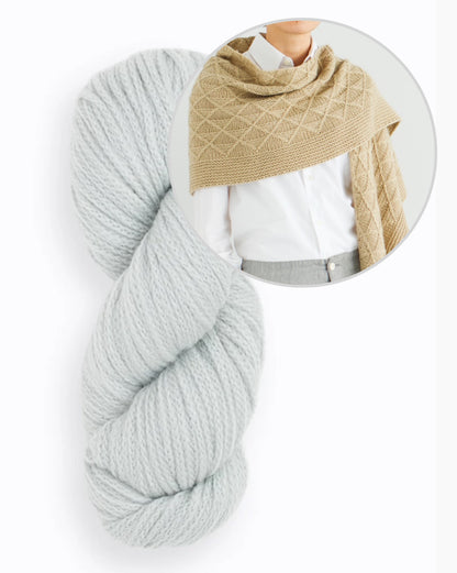 Scialle Void | morbido motivo a diamanti in Far di Woolfolk