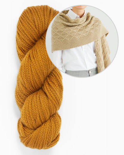 Scialle Void | morbido motivo a diamanti in Far di Woolfolk