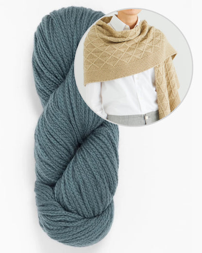 Scialle Void | morbido motivo a diamanti in Far di Woolfolk