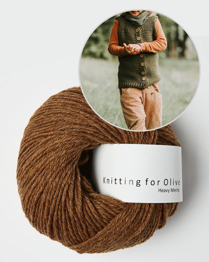 Waldling Vest | also for beginners from Heavy Merino by Knitting for Olive