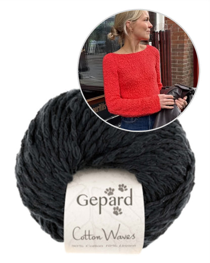 Wave Shirt | lässiges Shirt mit toller Textur aus Cottonwaves von Gepard Garn