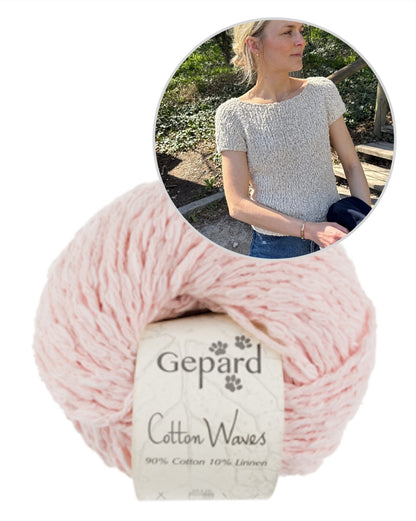 Wave Tee | wunderschön und super einfach aus Cottonwaves von Gepard Garn