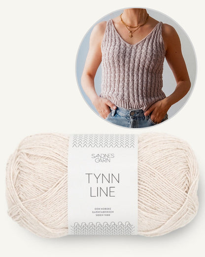 Kutovakika Wavy Babe Top mit Tynn Line von Sandnes Garn 12