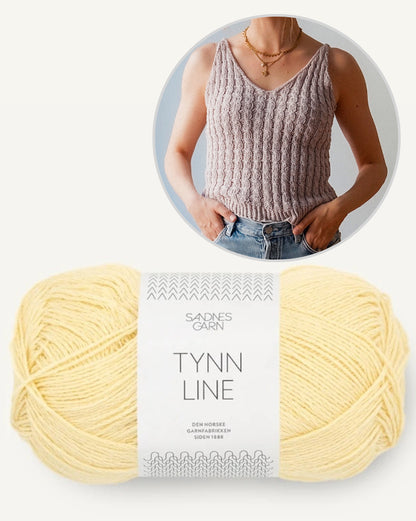 Kutovakika Wavy Babe Top mit Tynn Line von Sandnes Garn 19