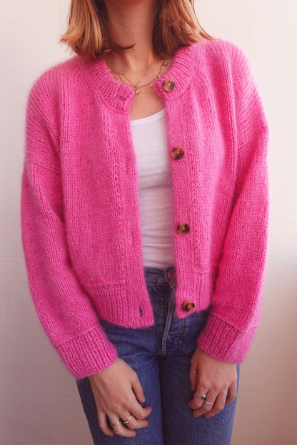 wemadewardrobe Maja Cardigan mit Ecopuno und Silkhair oder Setasuri von Lana Grossa 2