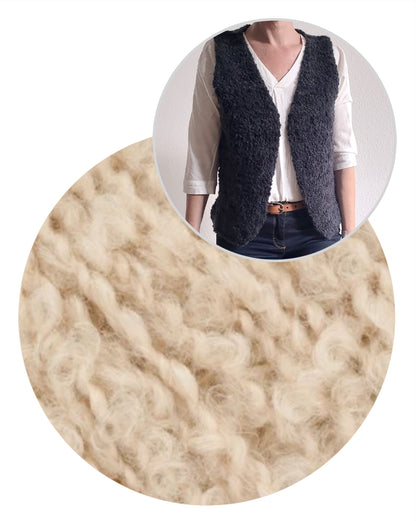 Ani Knits Weste Bommel mit Teddy Dear von Gepard Garn 11