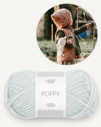 Weste Wiesenblume von Kleinigkeitenliebe mit Poppy von Sandnes Garn 18