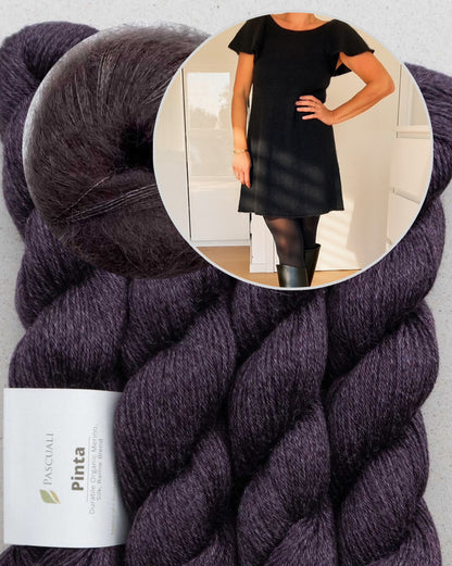 Whisper Dress | silkeblød, sart kjole af Pinta og Mohair Bliss fra Pascuali