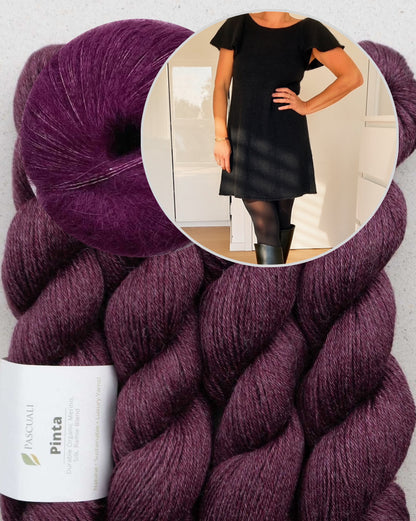 Whisper Dress | silkeblød, sart kjole af Pinta og Mohair Bliss fra Pascuali