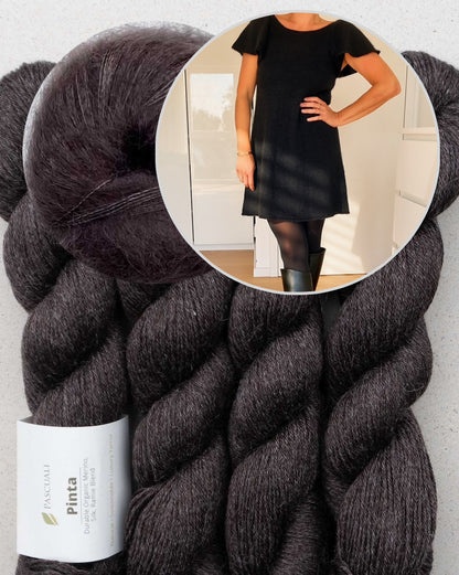 Whisper Dress | silkeblød, sart kjole af Pinta og Mohair Bliss fra Pascuali