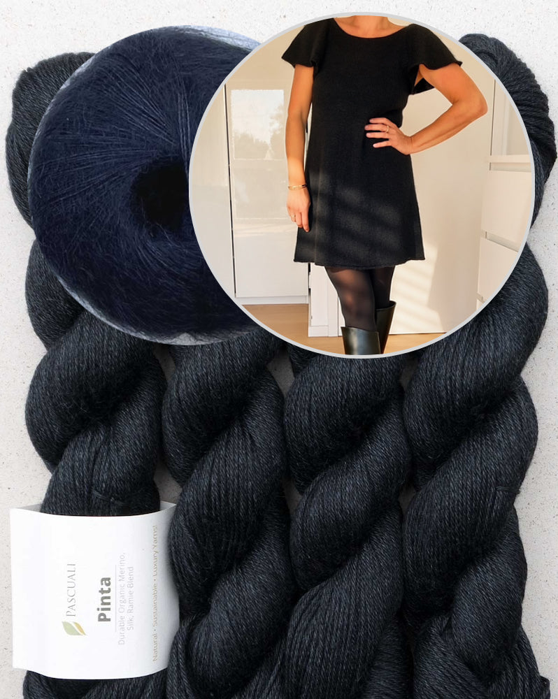 Whisper Dress | silkeblød, sart kjole af Pinta og Mohair Bliss fra Pascuali