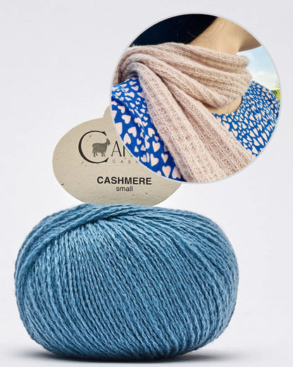 Cloud Mosaic Scarf - Cardiff Edition | light, super soft shawl made from Cashmere Small by Cardiff