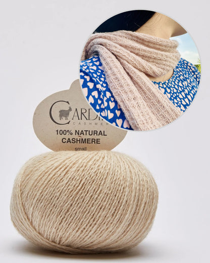 Cloud Mosaic Scarf - Cardiff Edition | light, super soft shawl made from Cashmere Small by Cardiff