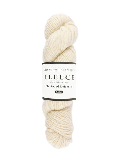 Fleece Bluefaced Leicester Roving | ungefärbtes Garn super natürlich