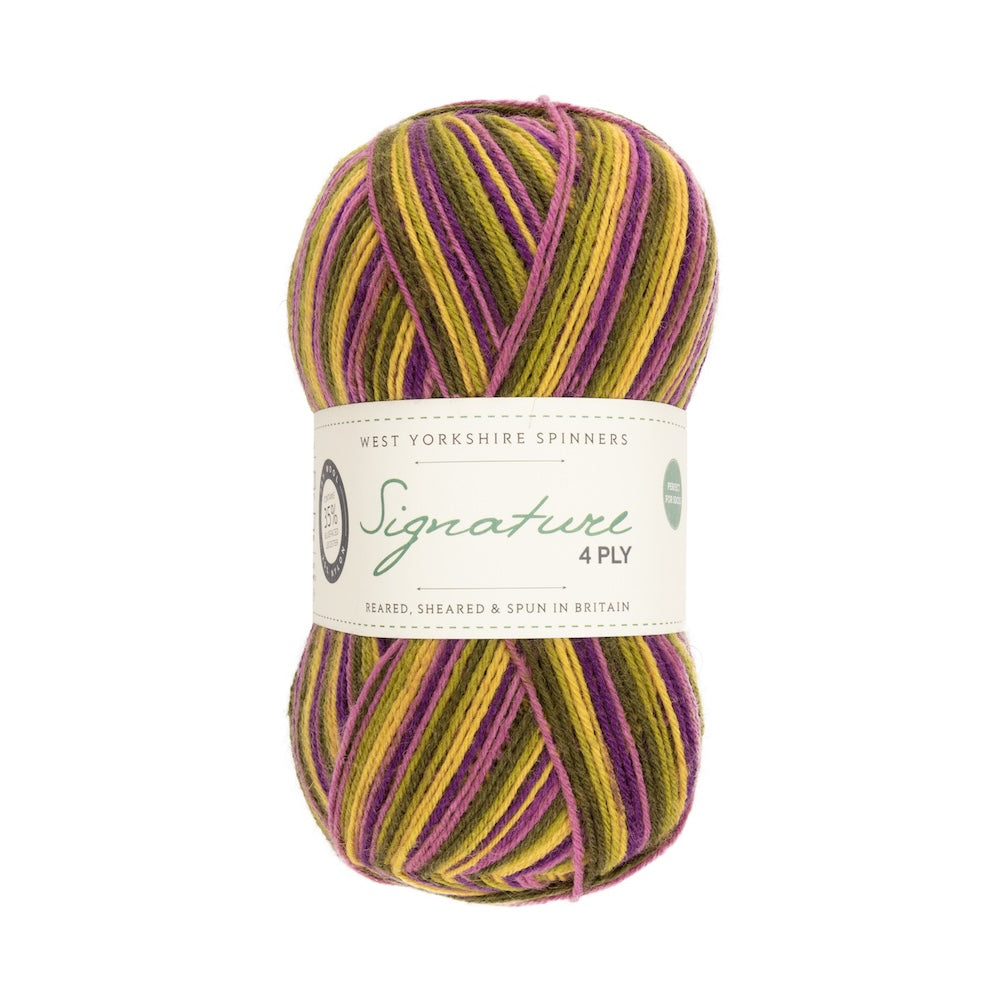 Signature 4-ply Cocktails | Sockengarn mit sommerlichem Streifenmuster