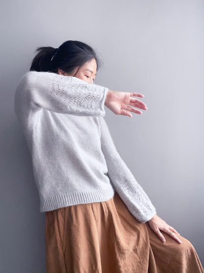Felicity Shirt | zarte Musterärmel aus Classic Cashmere von Cardiff