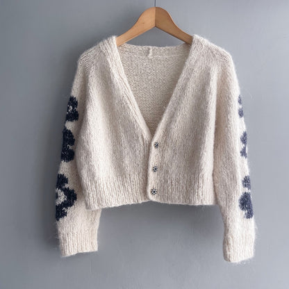 Nola Cardigan | ikonische Blütenärmel aus Le Coton & Alpaca von Biches & Bûches