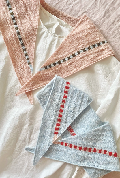Edelweiss Scarf | delicate color pattern made from Le Petit Lambswool by Biches & Bûches