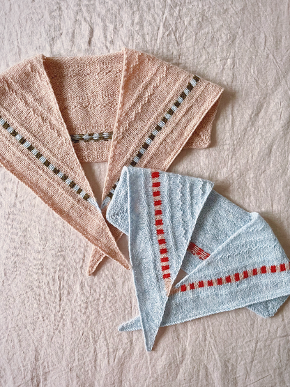 Edelweiss Scarf | delicate color pattern made from Le Petit Lambswool by Biches & Bûches