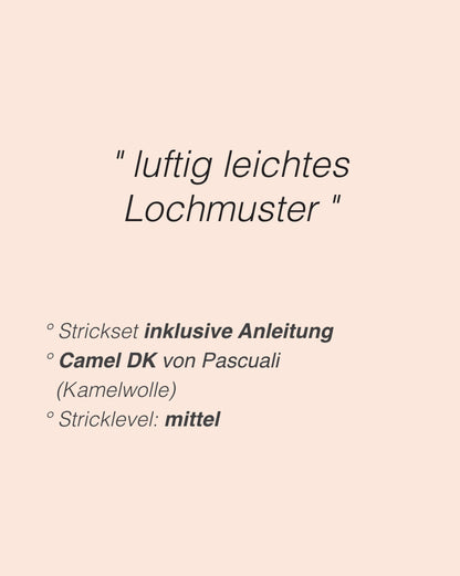 Yutori Cardigan | luxuriös und weich aus Camel DK von Pascuali