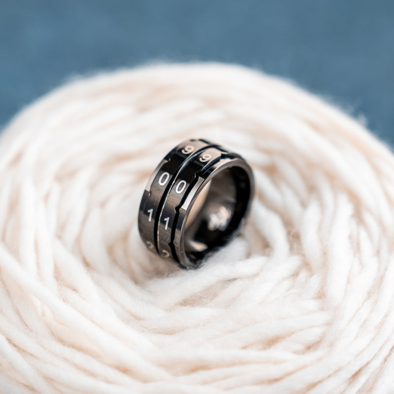 KnitPro Reihenzähler Ring schwarz 4