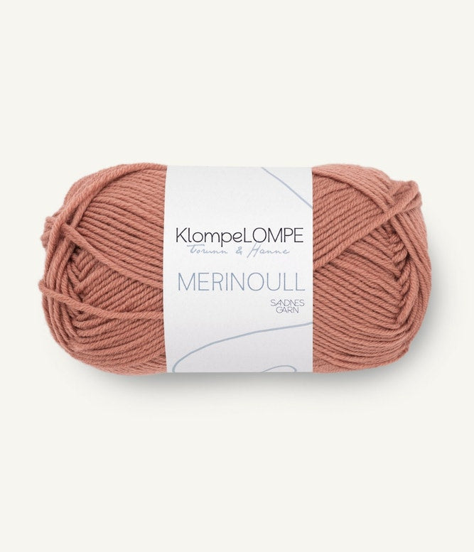Sandende Garn Klompelompe Merinoull Farbe 3534
